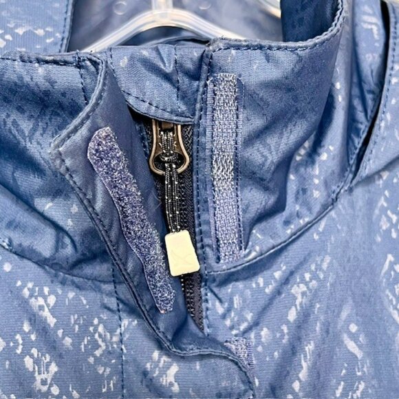 Eddie Bauer Packable Rainfoil Jacket With Zip Away Hood - Blue - M - Picture 5 of 13